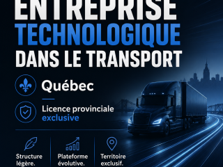 Licence provinciale exclusive Remplate inc. | Technologie et transport au Québec REF#17176