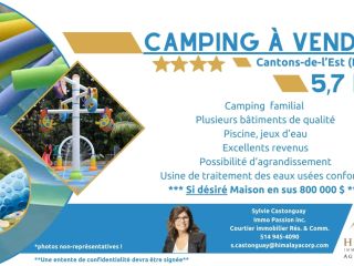 Magnifique camping familial à vendre en Estrie REF#16738