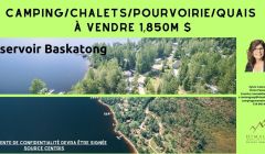 Immobilier camping à vendre, pourvoirie, chalet, marina REF#16755