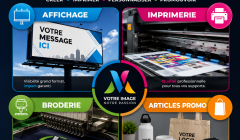 Entreprise en impression - Affichage grand format - Vêtements corporatifs - Articles promotionnels REF#17190