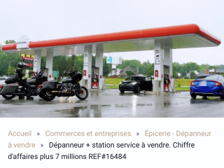 Un beau dépanneur avec station service à vendre. Chiffre d'affaires de plus de 7 millions REF#16900