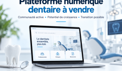 Plateforme numérique spécialisée dans le secteur dentaire à vendre REF#17200