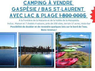 Camping : Base Plein Air & Relais St-Damase en Gaspésie REF#17091