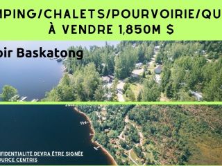 Immobilier camping à vendre, pourvoirie, chalet, marina REF#16755