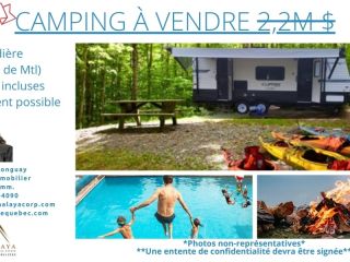 Immobilier camping à vendre, campsites, campgroung for sale, glamp REF#16723